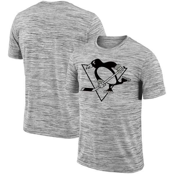 Pittsburgh Penguins 2018 Heathered Black Sideline Legend Velocity Travel Performance T-Shirt,We sell and wholesale Pittsburgh Penguins 2018 Heathered Black Sideline Legend Velocity Travel Performance T-Shirt on line form chian!